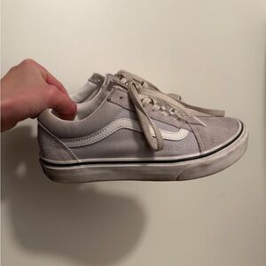 Vans Classic Gray and White Sneakers